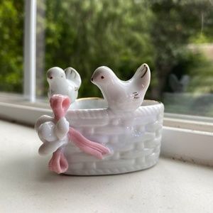 Ceramic heart shaped box